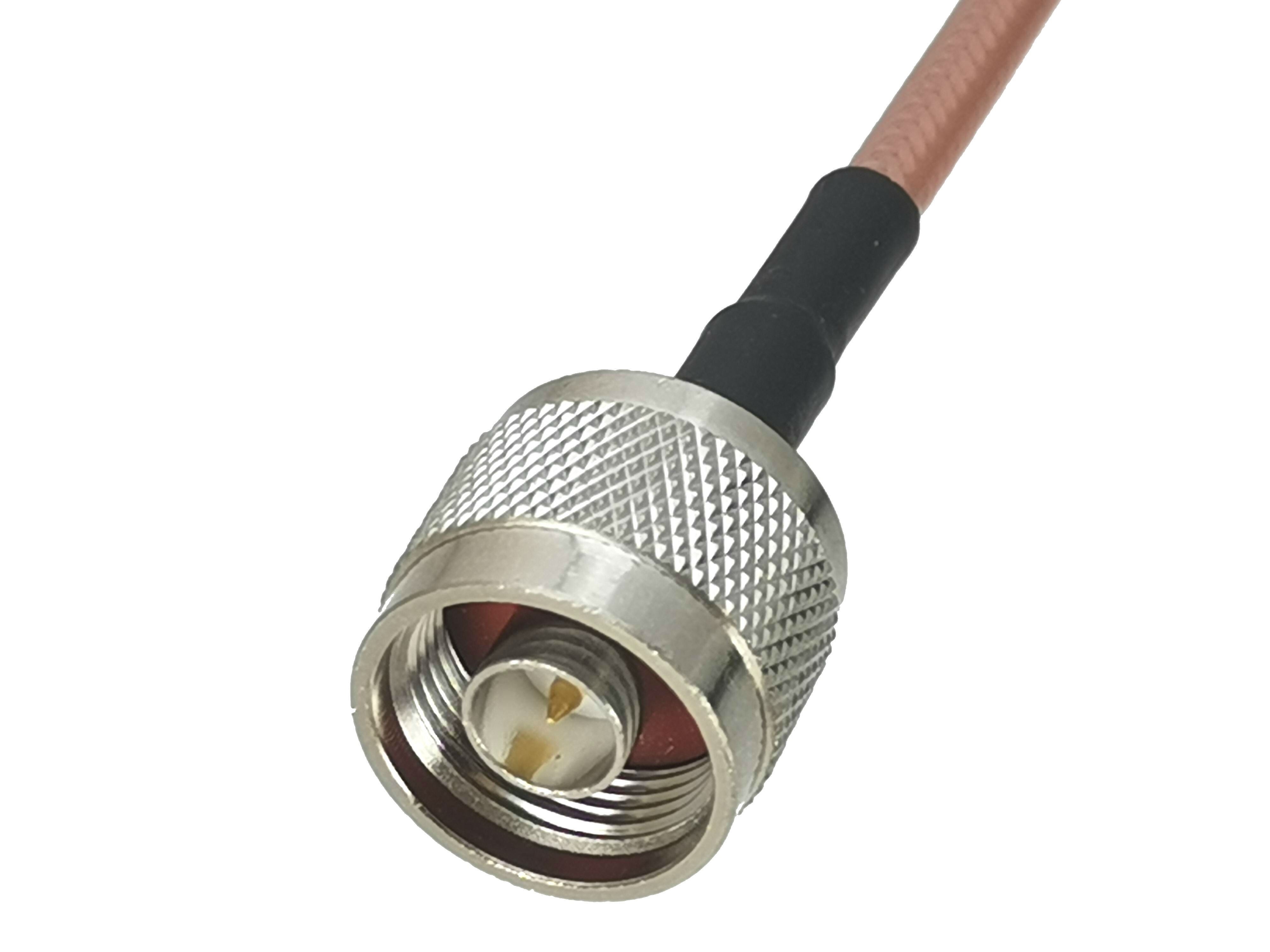 1Pcs RG142 N Male Plug to N Male Plug Straight Connector RF Jumper pigtail Cable 4inch~10FT