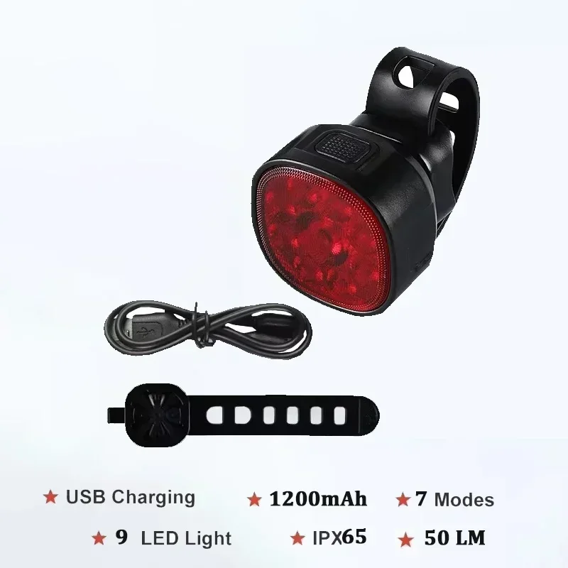 BUCKLOS Bicycle Light Led Rear Light Waterproof Bicycle Lamp USB Charge Bike Flashlight for Bicycle Front Taillight Lantern: Blue