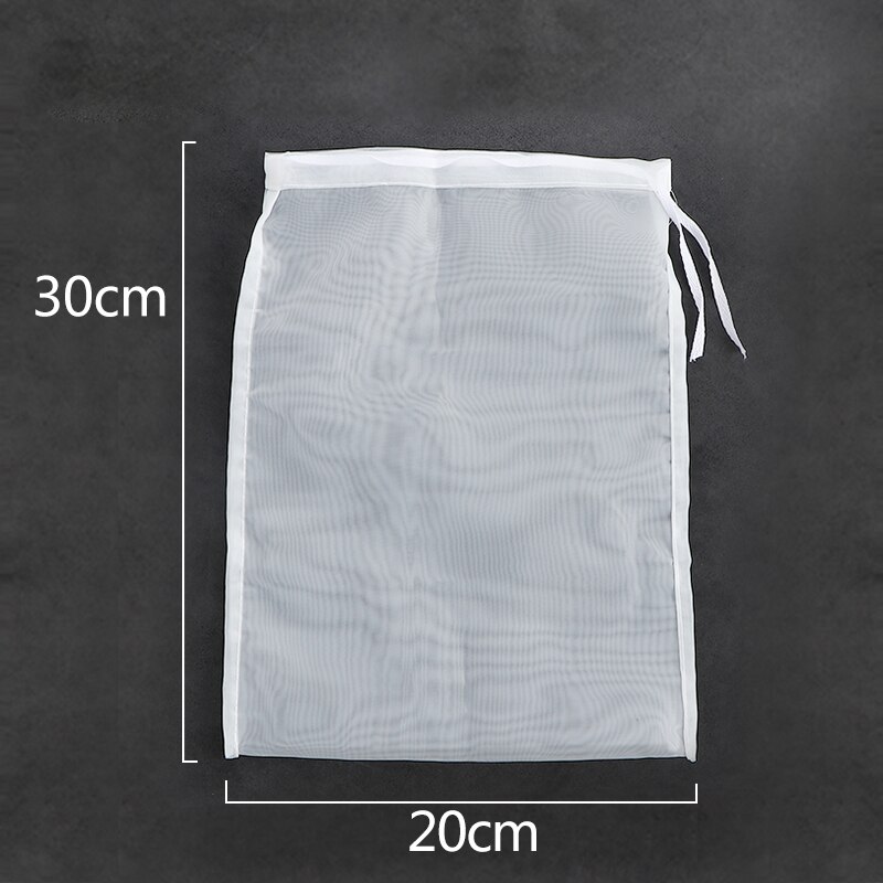 Voedsel Nylon Filterzak Mesh 100/200/300 Scherm Mesh Thee Bier Melk Koffie Oliefilter Mesh Filter Mesh Keuken Stoffilterzak: 20x30 / 100 Mesh
