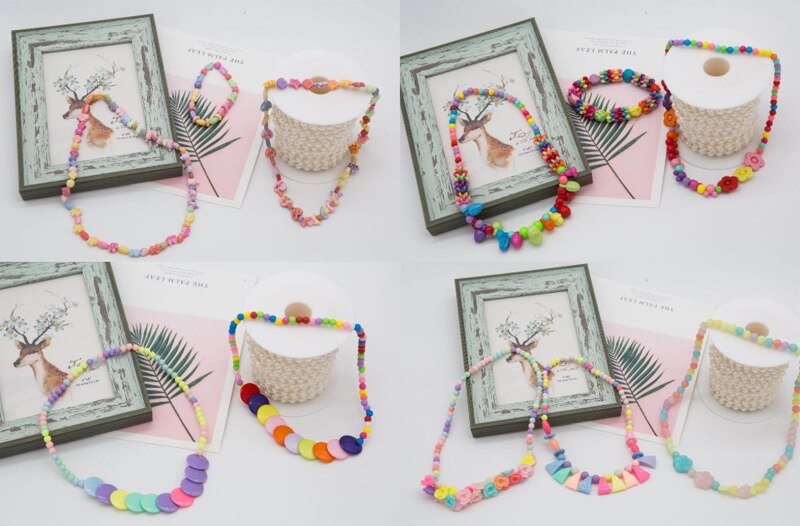Børn håndlavet gør-det-selv perler legetøj til piger bære perler med tilbehør sæt 24 gitter børn håndværk smykker fremstilling af legetøj