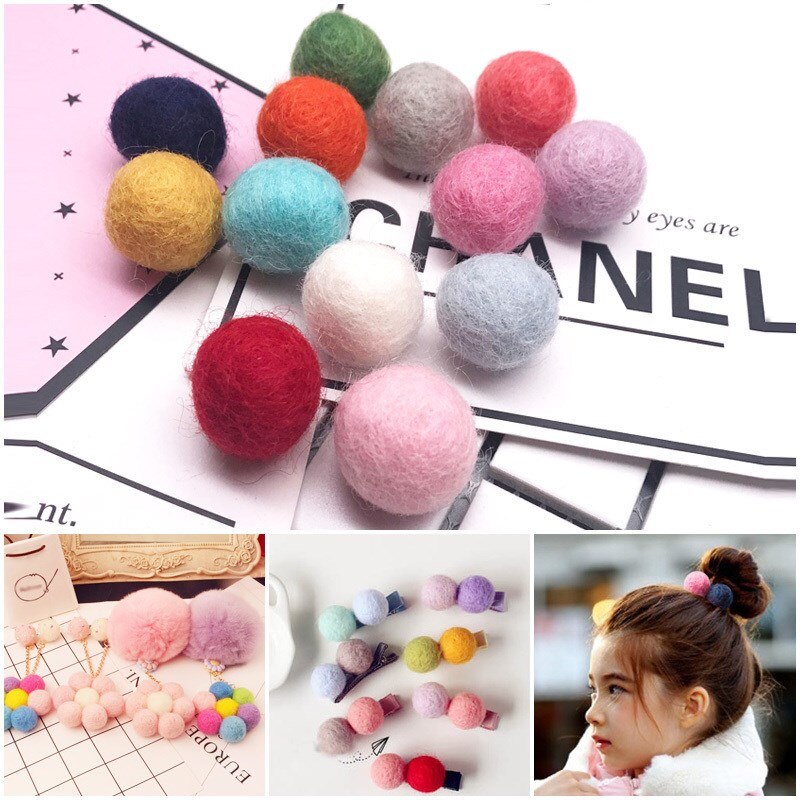 PATIKIL Palline Di Lana Feltro 2cm Bianco – 10 Pezzi – Perline Per Progetti Fai Da Te E Decorazioni - 5