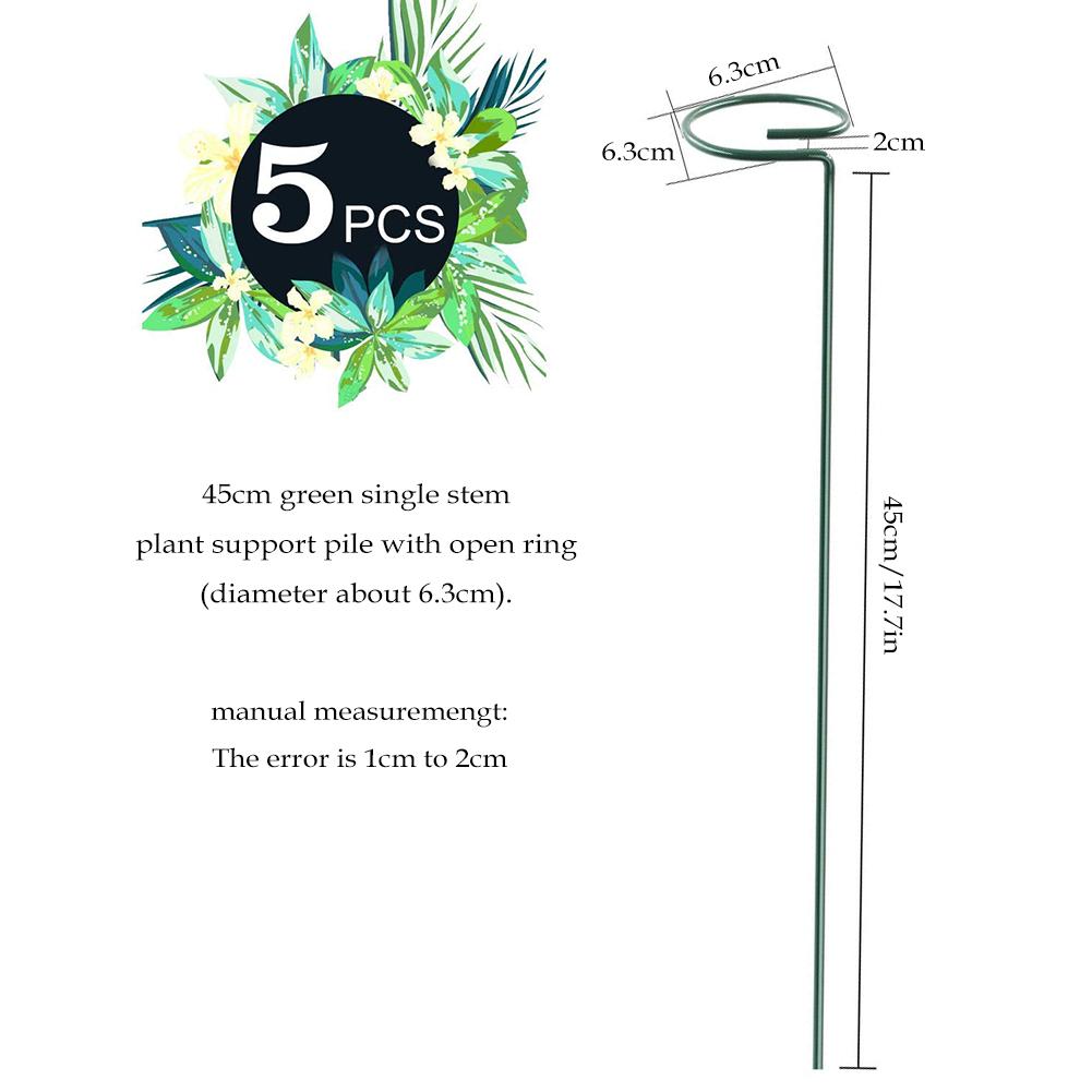 Garden Flower Support Plant Support Stakes Plant Stem Flower Support For Flowers Orchid Peony Rose And More 5PCS