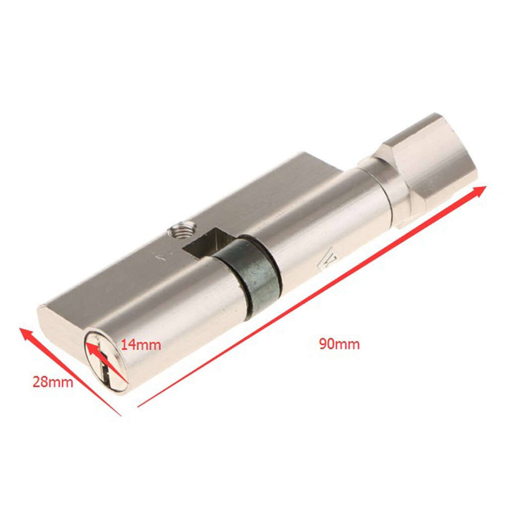 90Mm Cilinderslot Met Duim Turn Aluminium Body Geborsteld Afwerking Lock Core Europrofielcilinder