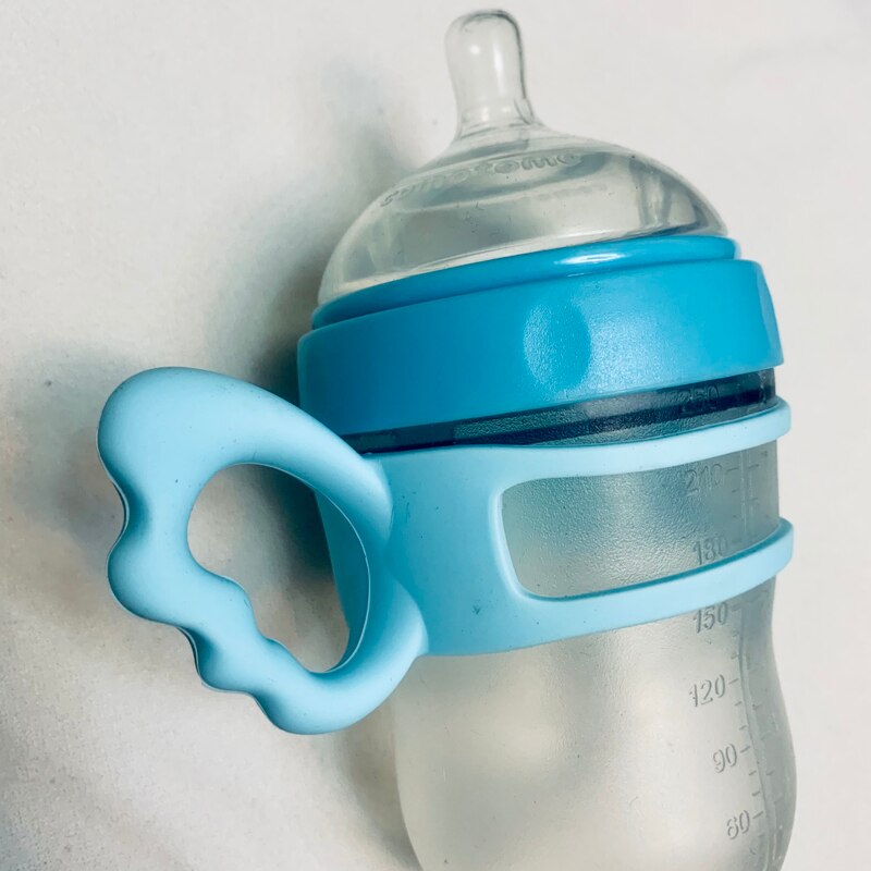 Baby Flasche Brust milch Breite Nacken Weiche Silikon Fütterung Container Baby Wasser Flasche freundlicher Pflege Flaschen silikon griff