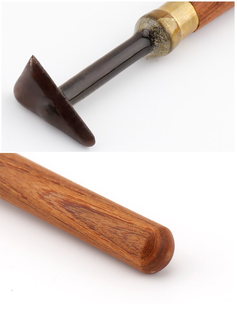 1Stck Praktische Wolfram Stahl Tonne Skulptur Keramik Fettling Messer Werkzeug mit Polymer Ton Holz Griff Werkzeug