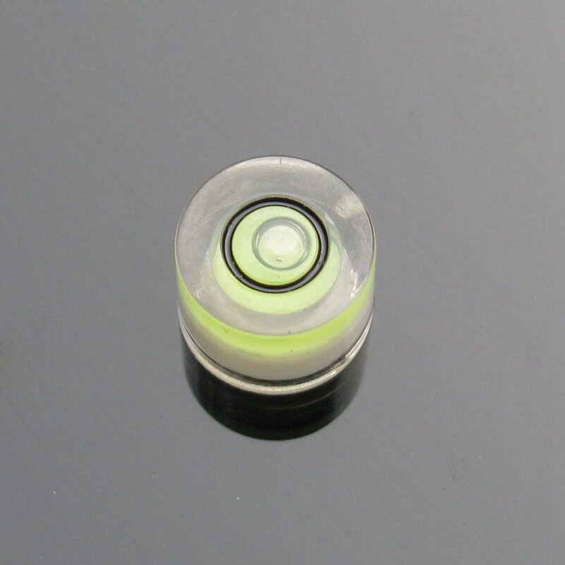 Haccury 8*5.5mm plast universell nivå cirkulär mini bubbel nivå bubbla vattenpass mätinstrument