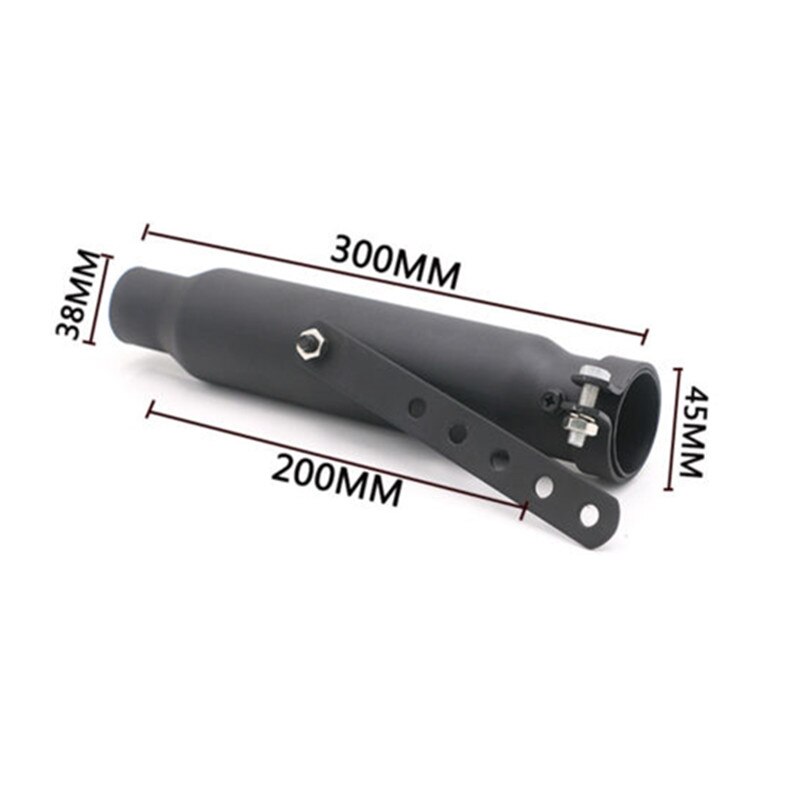 Black/Chrome 12" Shorty Exhaust Muffler Pipe Silencer For Harley Cafe Racer Old School Bobber Touring Dirt bike Motorcycle