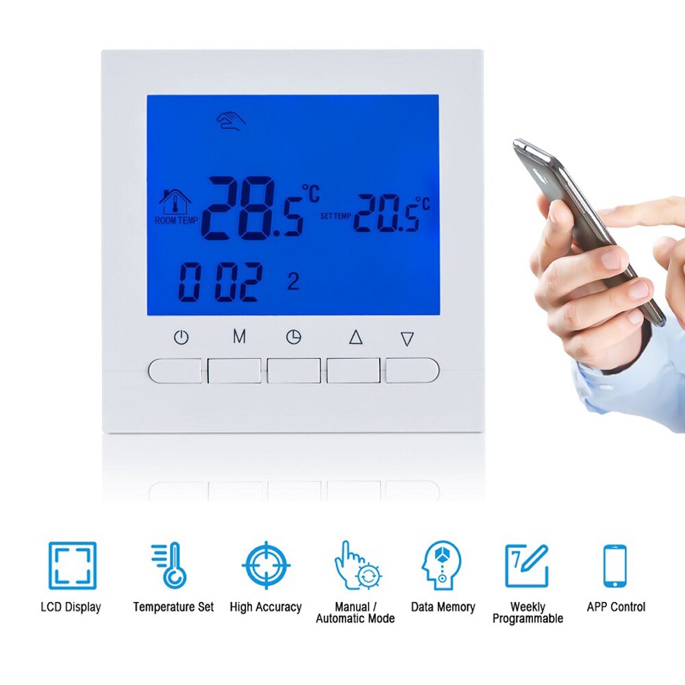 Wifi Thermostat Digital Temperature Controller Termostato APP Control Programmable Electric Floor Heating Thermostat Wifi