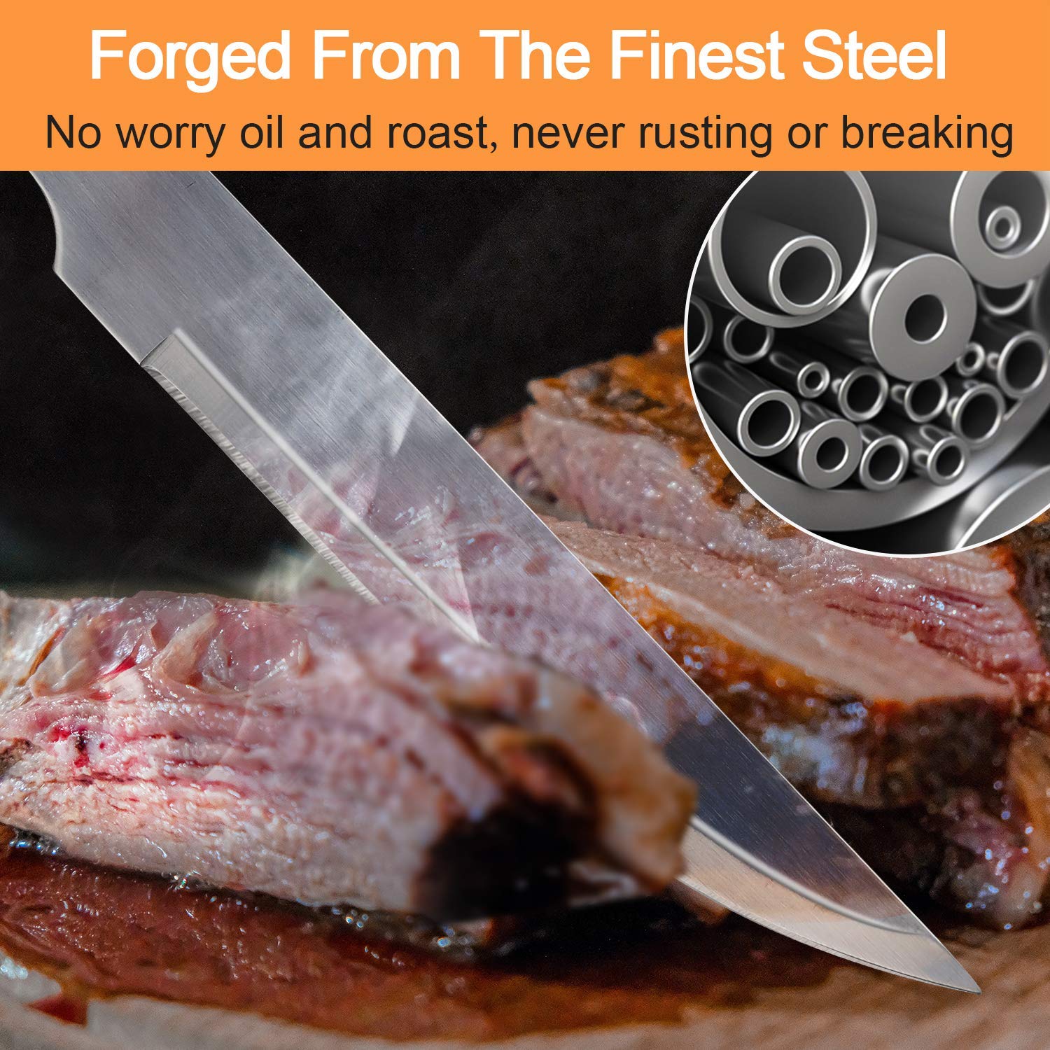 BBQ Grill Accessories Tools Set Stainless Steel Grilling Tool Carry Bag