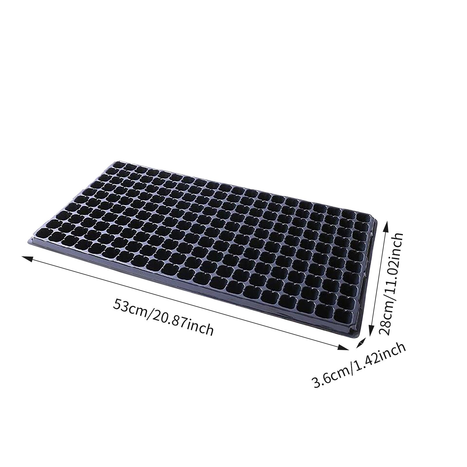 200 Cells Gardening Mini Breathable Lids Plastic Germination Box Nursery Pots Plant Seedling Tray Garden Planting Accessories