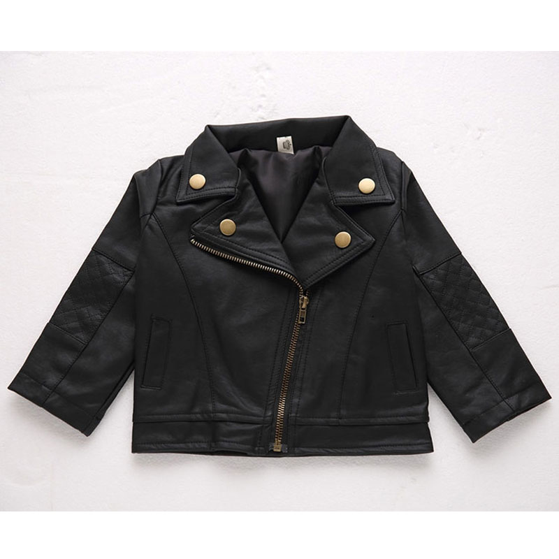 Baby Boy Leather Jackets PU Short Coat for Boys Outerwear Cloth infant baby jacket Spring Newborn Coats