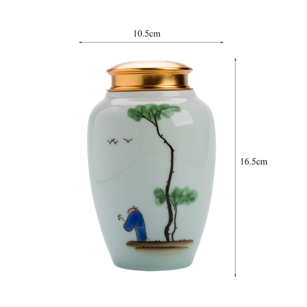 Cremation Urn for Human Ashes Adult Funeral Urn Handcrafted Burial Urns to Honors Your Loved One Screw Double layer screw Cap