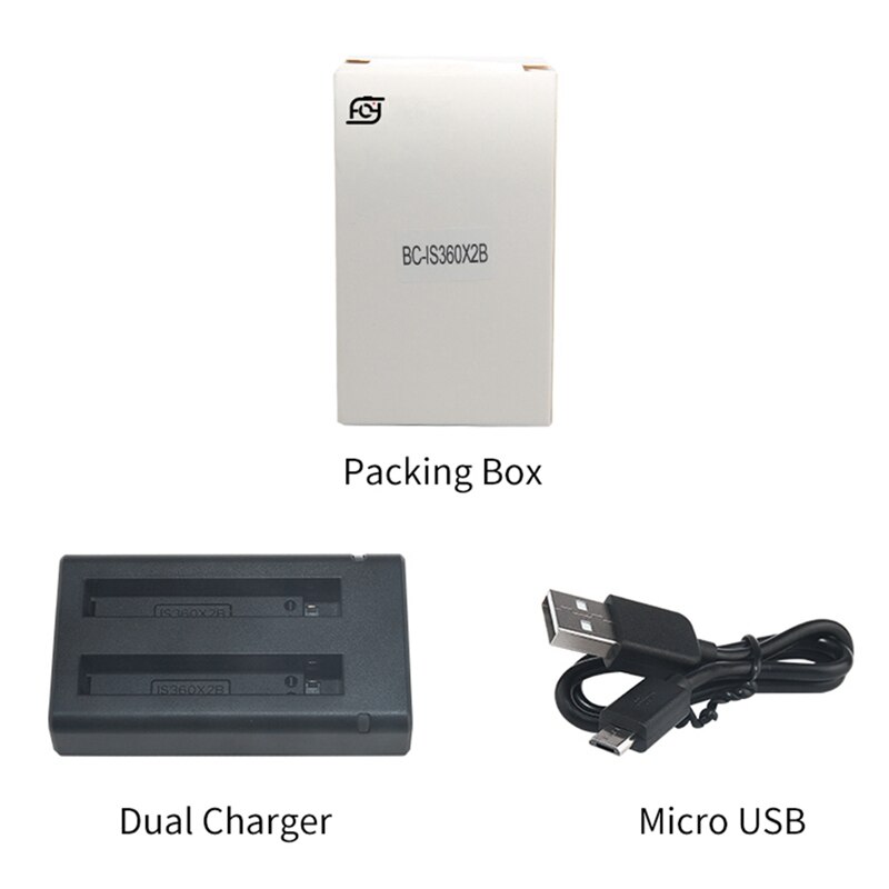 Dual-Channel Batterij Oplader Voor Insta 360 Een X2 Batterij, Actie Camera Accessoire