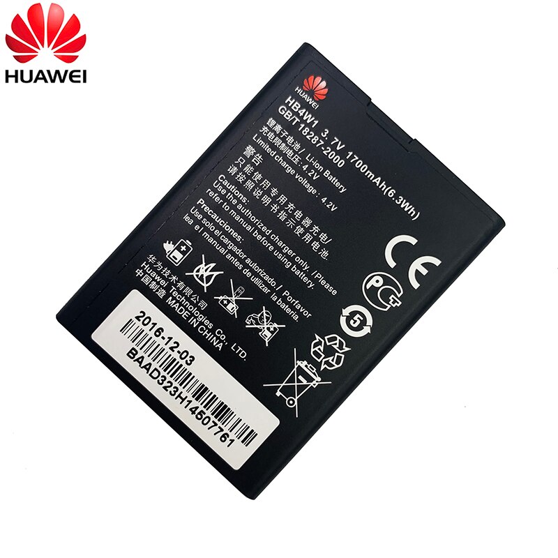 100% Batteria originale Hua Wei ascendere G510 G520 G525 Y210 Y530 U8951 T8951 mobile Telefono Bateria HB4W1H HB4W1 1700mAh
