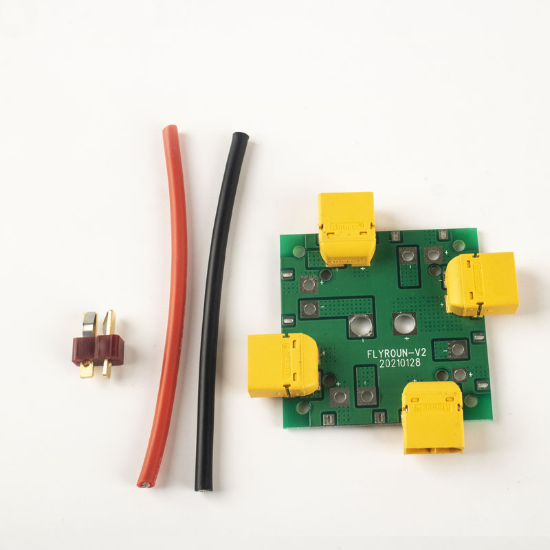 XT30 XT60 XT90PW PCB high current distribution board multi axis distribution board UAV power supply parallel connection: green
