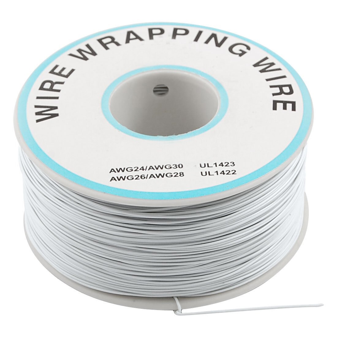 Best price 305M White PVC Coated Tin Plated Copper Wire Wire-Wrapping 30AWG Cable Roll