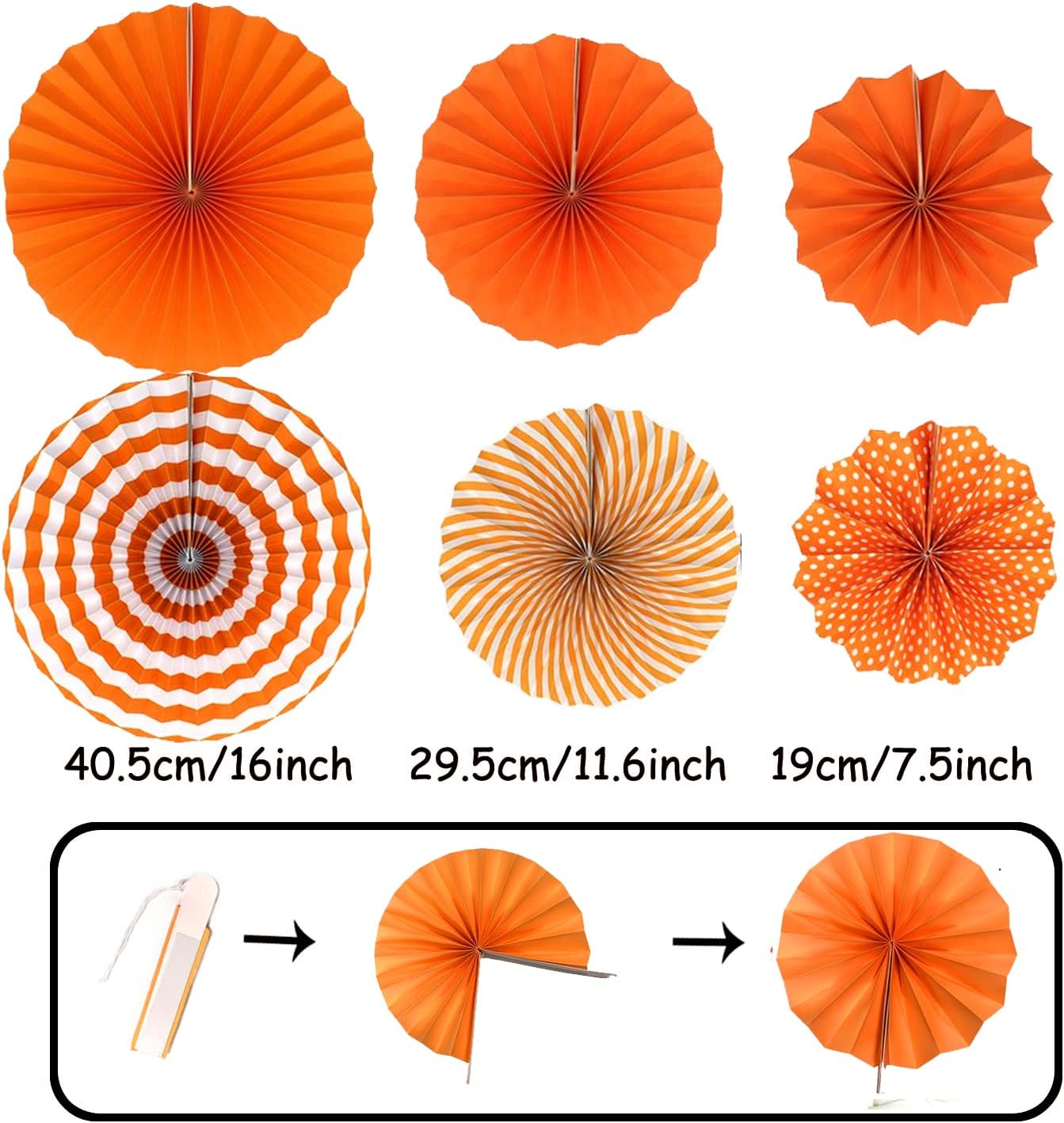 Orange Happy Birthday Banner Decorations Boho Happy Fall Birthday Party Paper Garland Pompom Flower Fan Tassel Streamer Supplies: light yellow