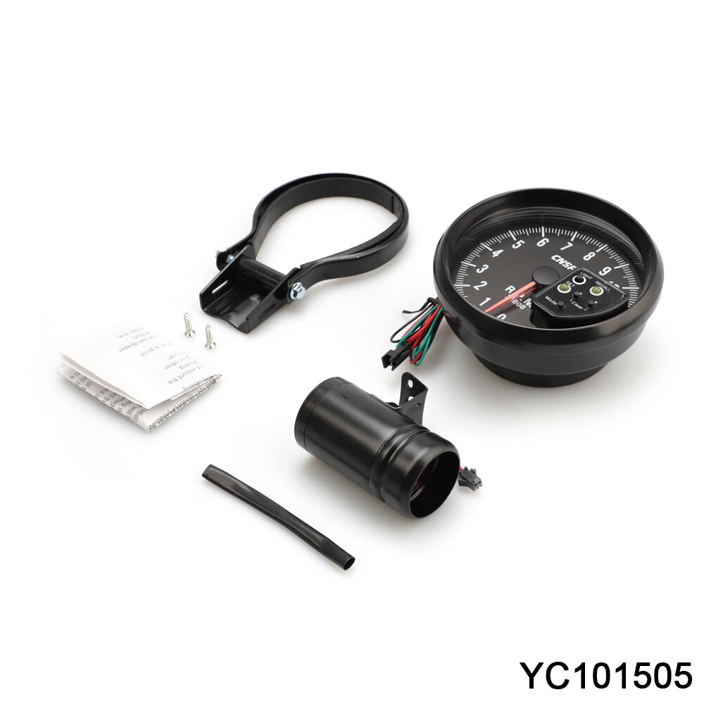 5'' 125mm Universal 12V Racing Car Tachometer RPM Gauge Meter Tacho 0-11000 RPM Auto Gauge With Shift Warning Light 101505