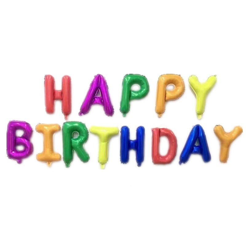 Gelukkige Verjaardag Brief Set Ballon Supplies Engels Aluminium Ballon Partij Decoratie Ballon Kerst Halloween: Deep Sapphire