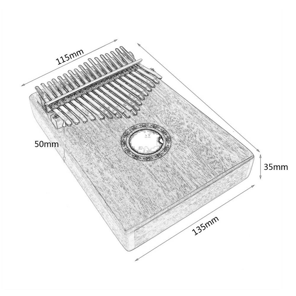 -key Kalimba African Festival Jaws Mahagoni Thumbs Finger Piano Sanza Mbira Calimba Games With Guitar Wood Musical Instruments