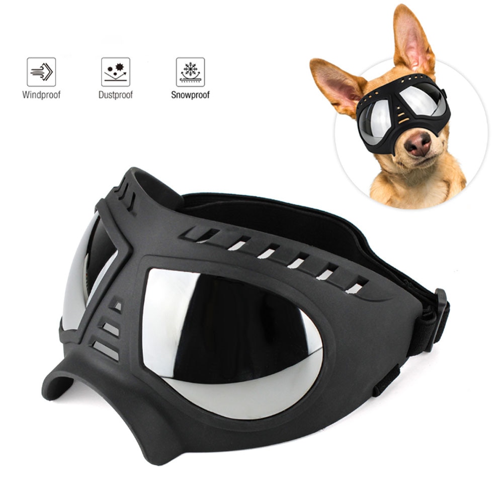 Pet Masker Bril Waterdichte Sneeuw-Proof Zachte Pvc Materiaal Hond Bril Sunglasse Hond Levert Verstelbare Voor Medium &amp; grote Hond