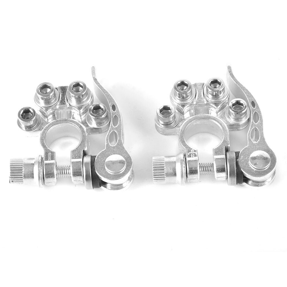 Car Battery Terminal Connectors Quick Release Disconnector Battery Cable Terminal Clamps Positive Negative with Hex Wrench
