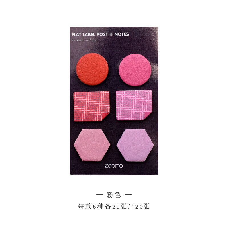 120Pcs Post It Sticky Notes Macaron Color Palette Series Memo Pads Stationery Self Adhesive Mini NotebookkSchool Office Supplies: D