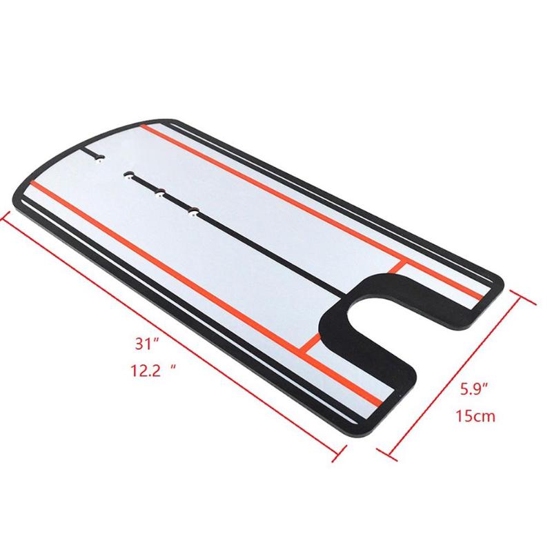golf huśtać się prosto praktyka automat treningowy robić golfa lustro trening wyrównujący pomoc trening swingu golfowego linia oczu akcesoria robić golfa 32x14.5cm