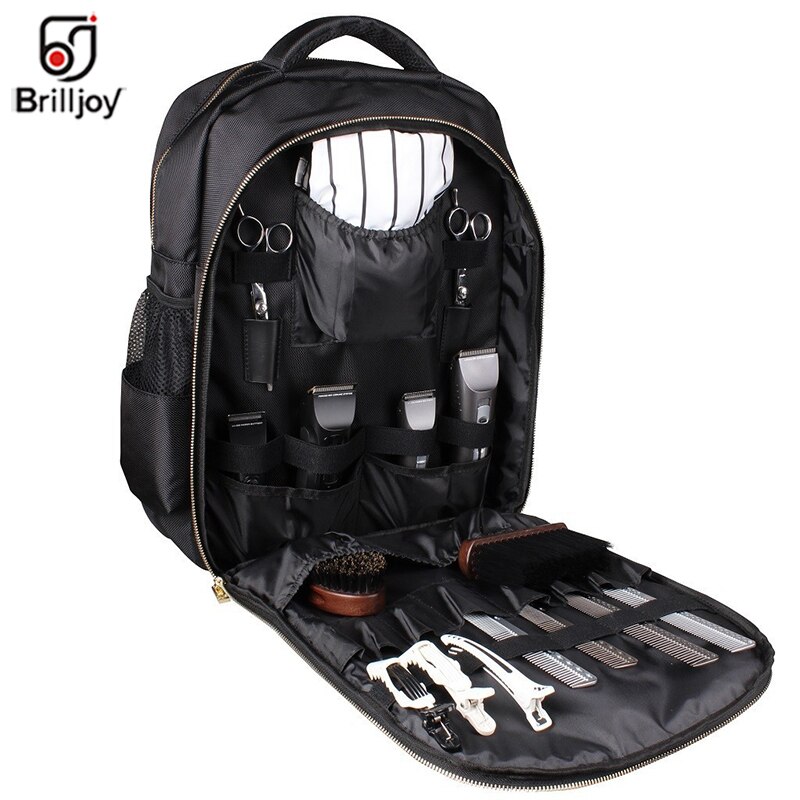 Brilljoy Hairdressing Tool bag Barber Accessories Large Capacity Storage Backpack Hair Styling Tool Outdoor Travel Shoulders Bag