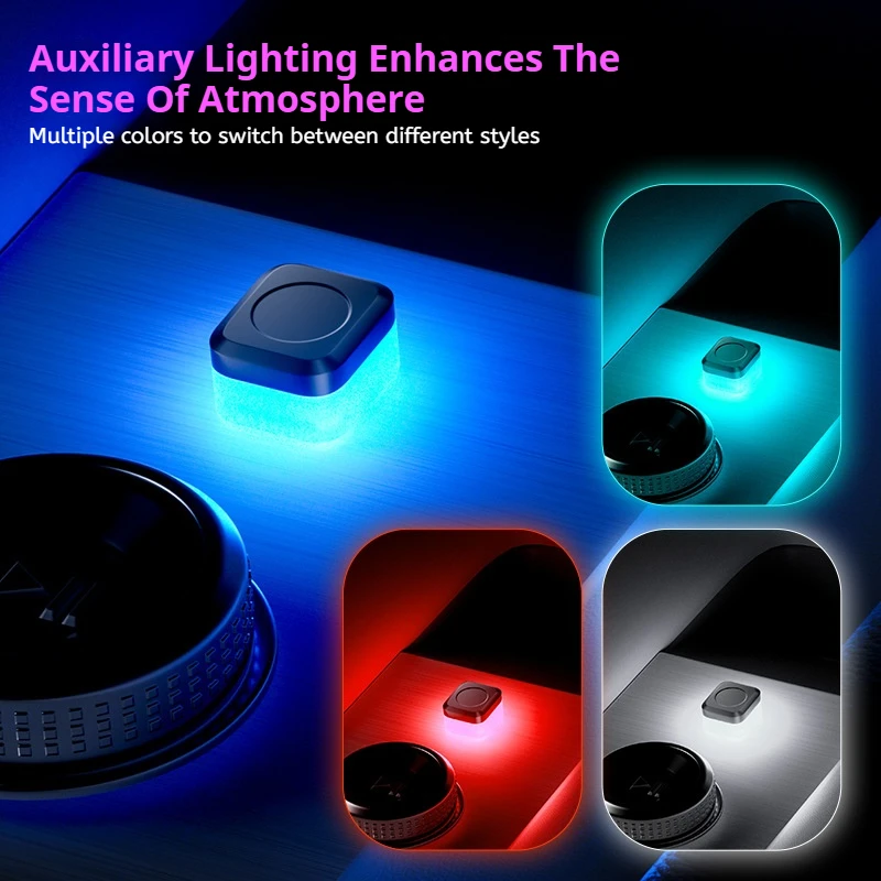 Mini universal usb bil interiør omgivelseslys led signallys bil leselys dekorasjoner bil interiør tilbehør lys