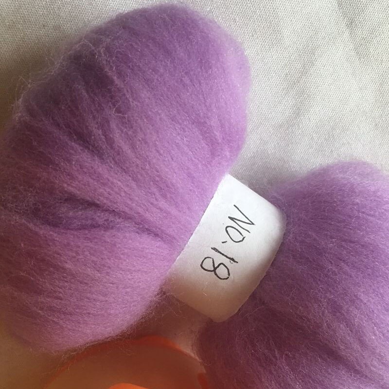 WFPFBEC 70 s Australië GEKAMD 100% WOL fiber merino diy wol voor neddles vilten 50g 100g NR 18: 50g