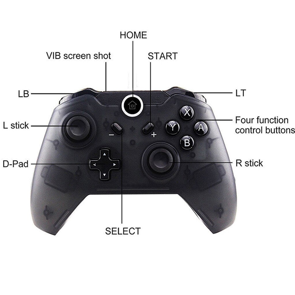 Wireless Bluetooth Pro Controller Gamepad Joypad Remote for Switch Console Phone Accessories 1 X Gamepad 1 X USB Cable