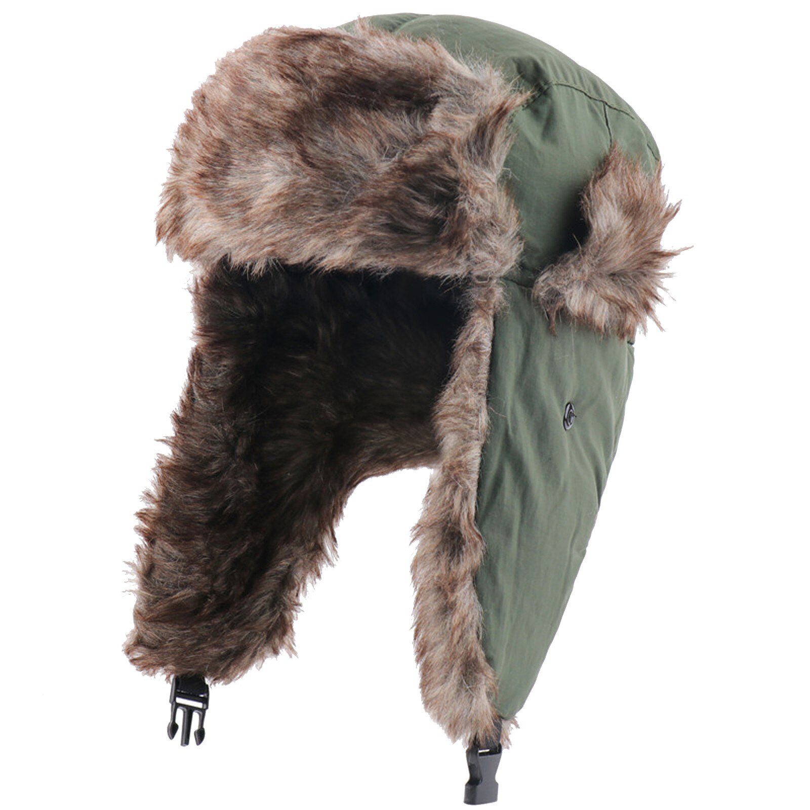 Brand Adults Unisex Trapper Bomber Winter Warm Russian Trooper Ear Winter Cold Ski Hat Men Women Cap Bomber Hats: GN
