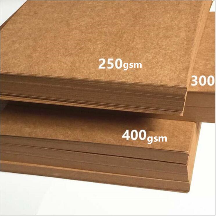 50/100sheets 80-400gsm A3 Brown Kraft Paper DIY Handmake Card Making Craft Paper DIY Thick Paperboard Cardboard