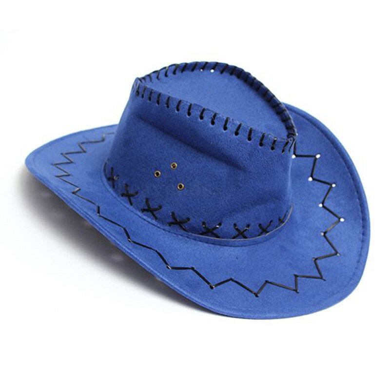 Sombrero de vaquero y Vaquera de lujo para hombre y mujer, gorro de estilo occidental, sombrilla versátil y a la: 07