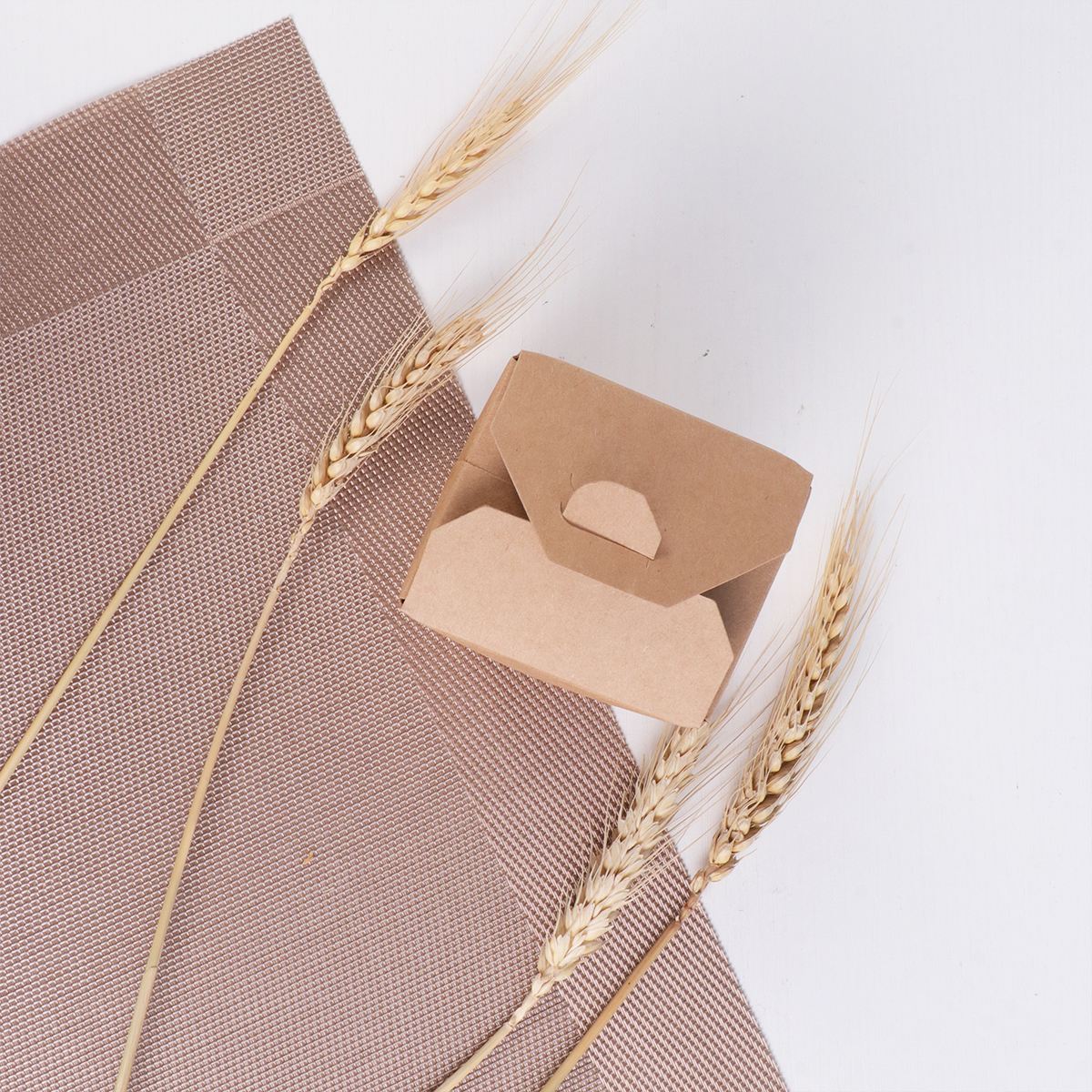 Cubo de papel Kraft desechable, contenedores preparación comida para llevar, paquete de comida, caja de papel Kraft, boda, de cumpleaños, 50 Uds. 16 onzas