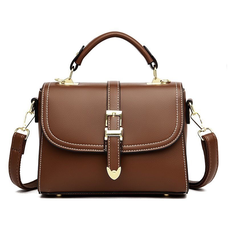 Dames crossbodytassen, schoudertassen, handtassen, damestassen van pu-leer, messenger bags.: Khaki