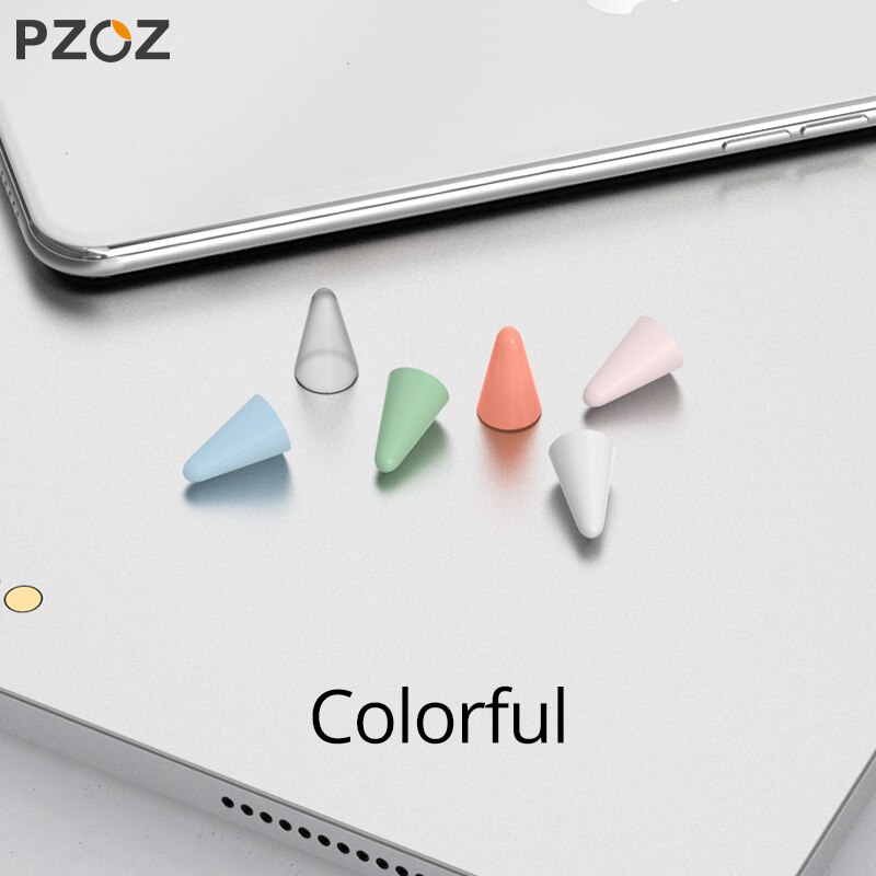 PZOZ 8szt Futerał Ochronny Silikonowy do Apple Pencil 1 & 2 - Pokrowiec na Rysik