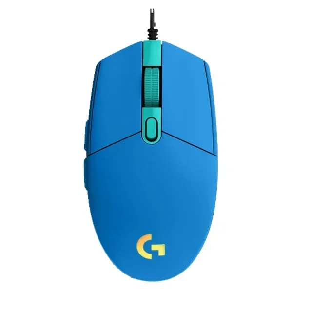 Logitech  g102 -mus, usb-kablet spillmus, 8000 dpi, regnbueeffekt, skjerm, bærbar pc-tilbehør, for pc/mac-datamaskin: Gull