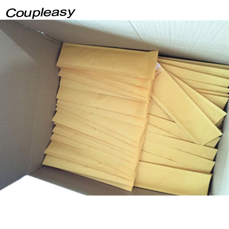 10Pcs/lot Yellow Kraft Bubble Envelope Long Poly Bubble Mailer Bag Self Seal Adhesive Mailbag Shockproof Courier Bags