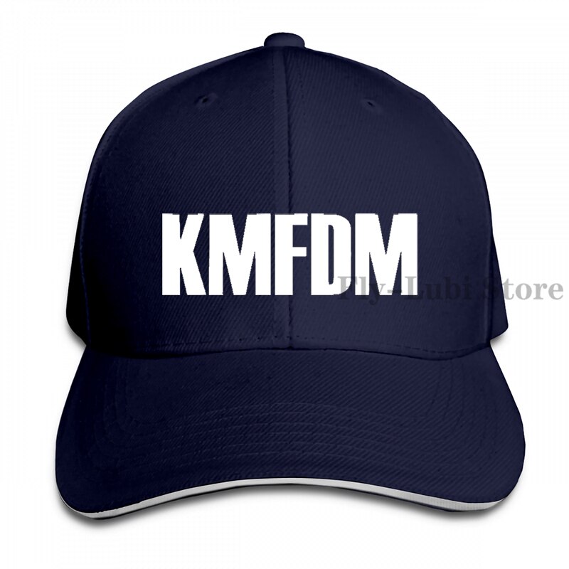 Kmfdm Band Logo Baseball cap men women Trucker Hats adjustable cap: 1-Navy