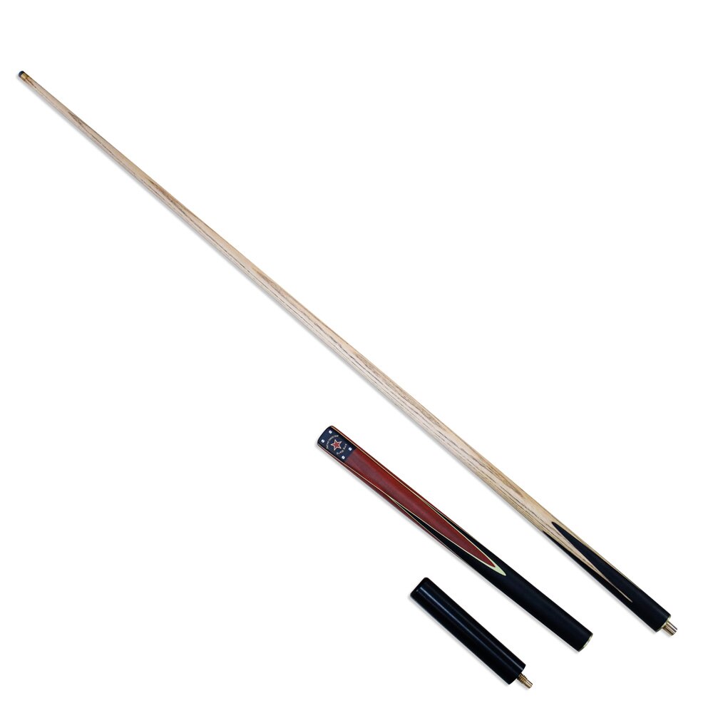 3/4-pc ash wood snooker cue, 9/10/mm tip, 17-20oz