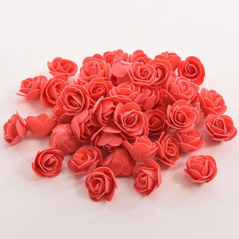 50 STUKS Kunstmatige Bloem Hoofd Handgemaakte DIY Bruiloft Woondecoratie Multi-gebruik PE Foam Rose: 1