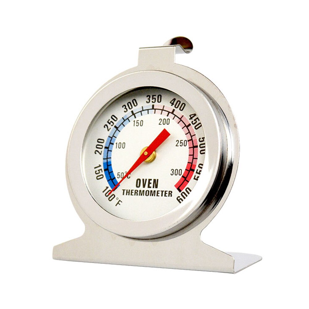 Keuken Oven Thermometer Rvs Dial Ronde Oven Thermometer Draagbare Voedsel Koken Temperatuur 50-300 ℃ voor Thuis Keuken