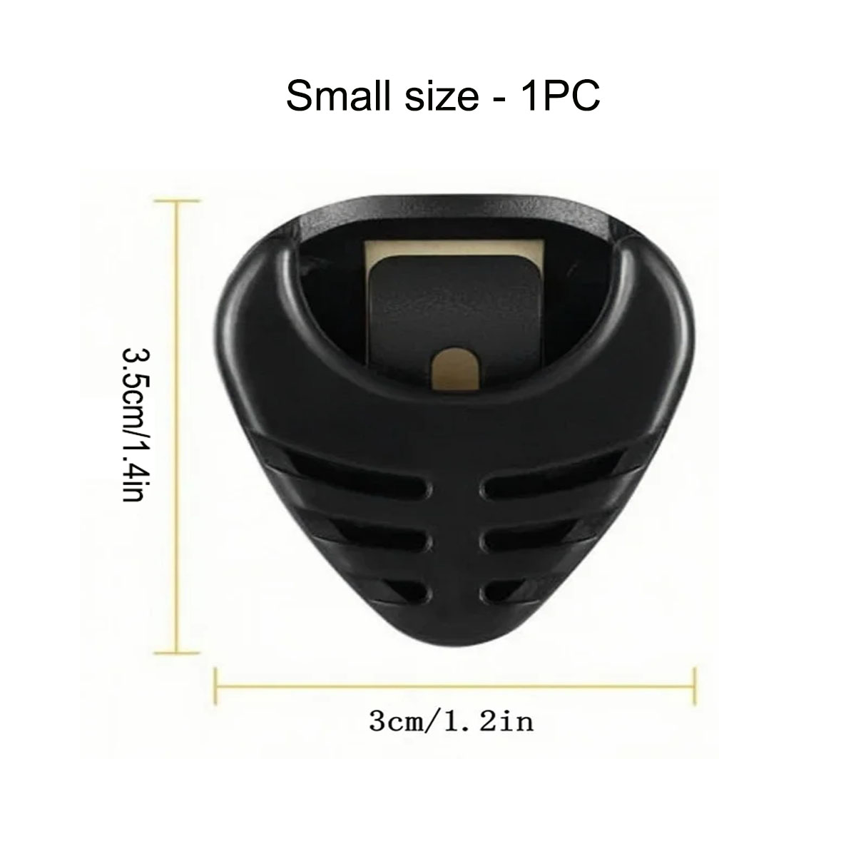 Soporte para púas de guitarra, estuche de plástico para púas, mediador, almacenamiento rápido, forma triangular autoadhesiva, 1/5/10 Uds.: Borgoña