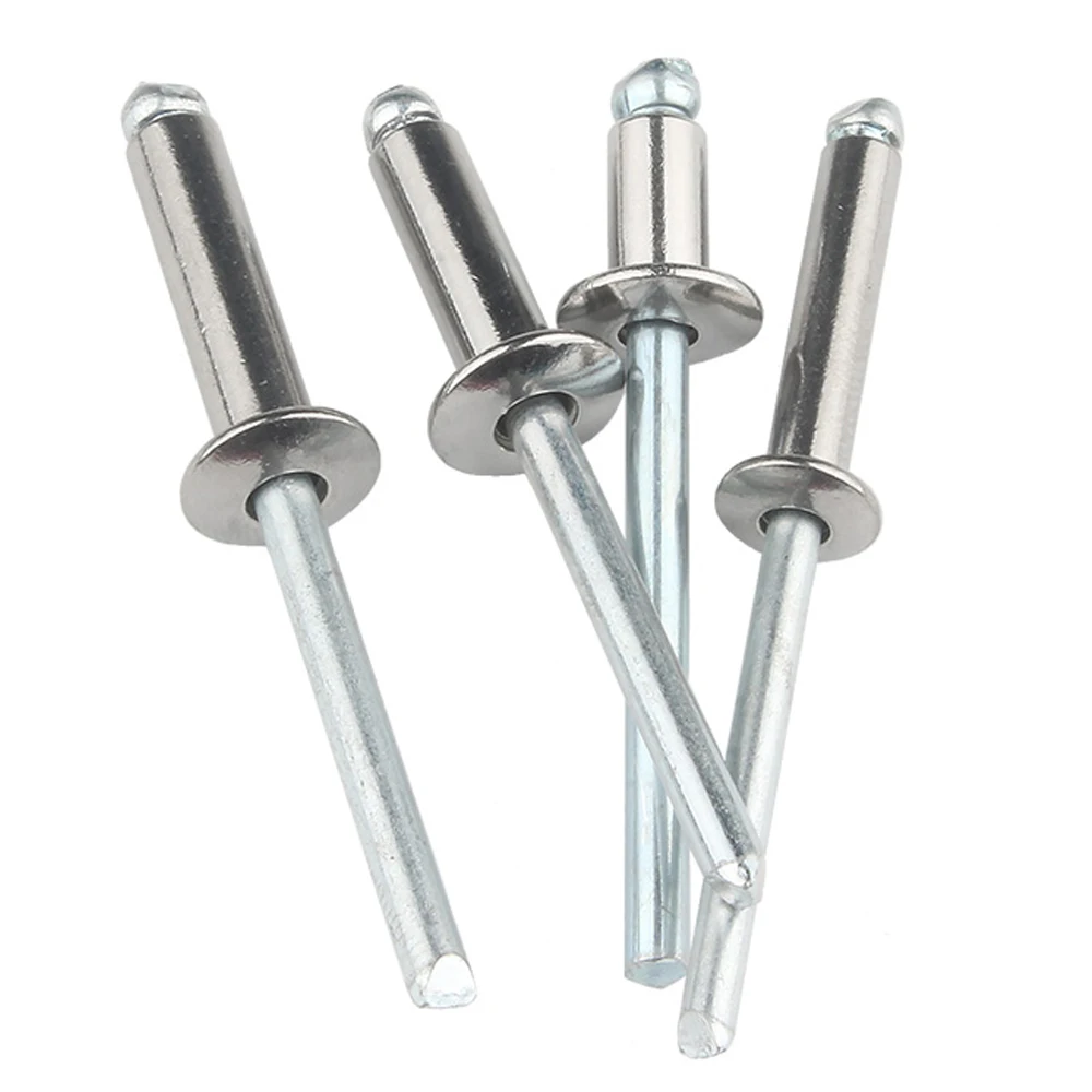 10/30/50 Stuks Pop Klinknagels Aluminium M2.4 M3.2 M4 M4.8 M5 M6 Koepel Blinde Klinknagels Stalen Schacht Doorn Uitlaat Klinknagels Trekken Nagel