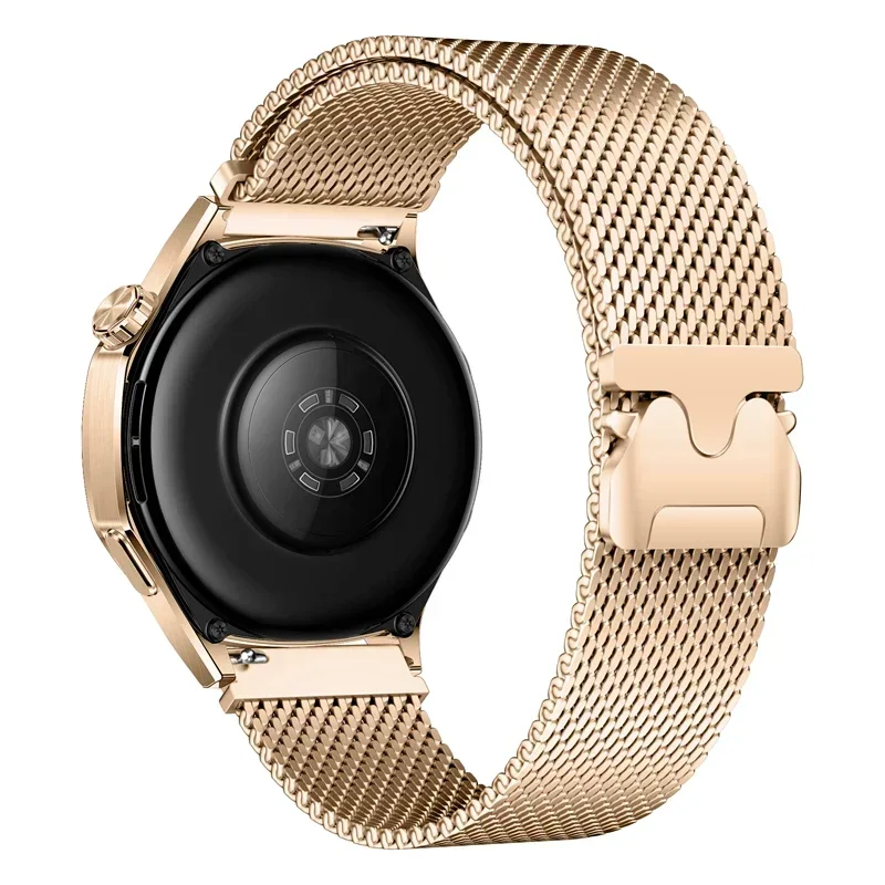 Pulseira de laço magnético milanês, 18mm 22mm 20mm para galaxy watch 7 6 5 4 40mm 44mm para huawei gt5pro gt4 pulseira de aço inoxidável