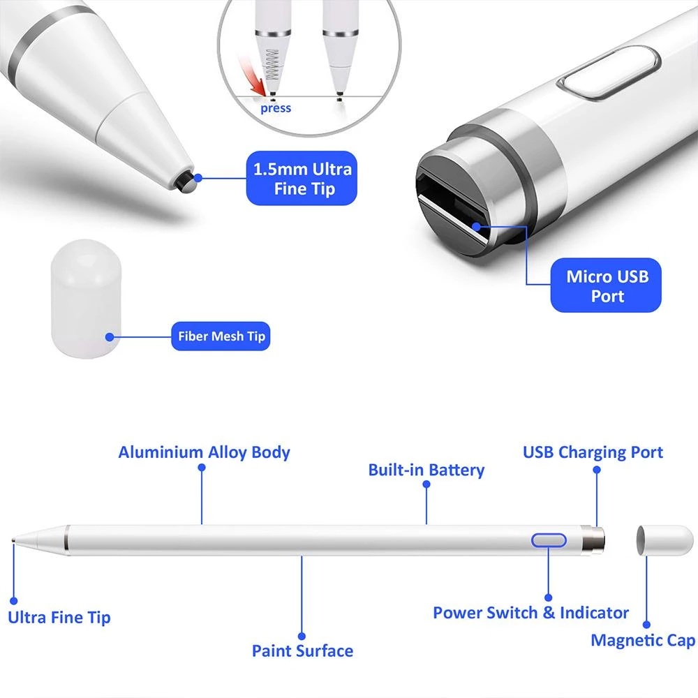 Pencil For Huawei Matepad T10S T10 Matepad 11 10.4 10.8 M6 T5 M5 Lite 10.1 Stylus Pen Touch Pen with Dual Touch Stylus