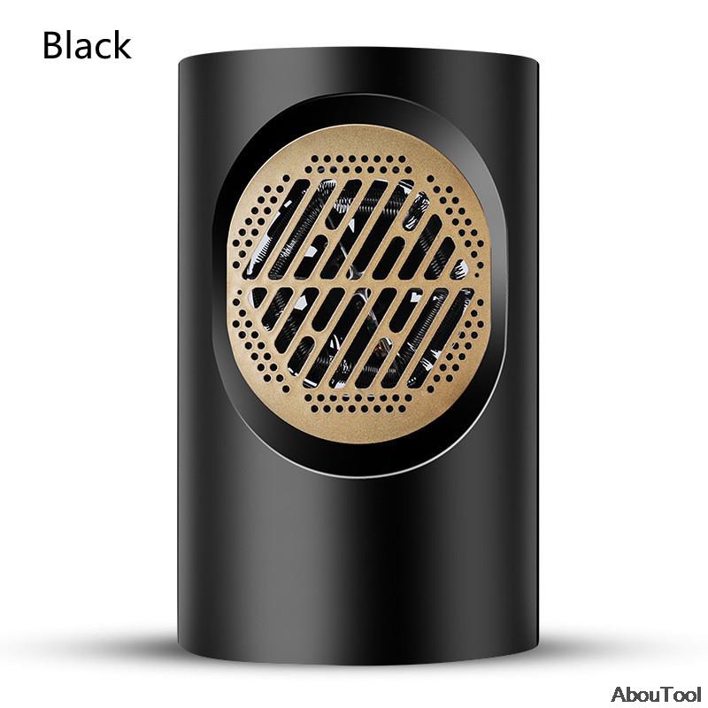 Chauffage électrique silencieux pour le bureau, Mini appareil de chauffage des pieds pour la maison et la chambre à coucher, accessoires chauds pour l&#39;hiver: Eye Black / 110V
