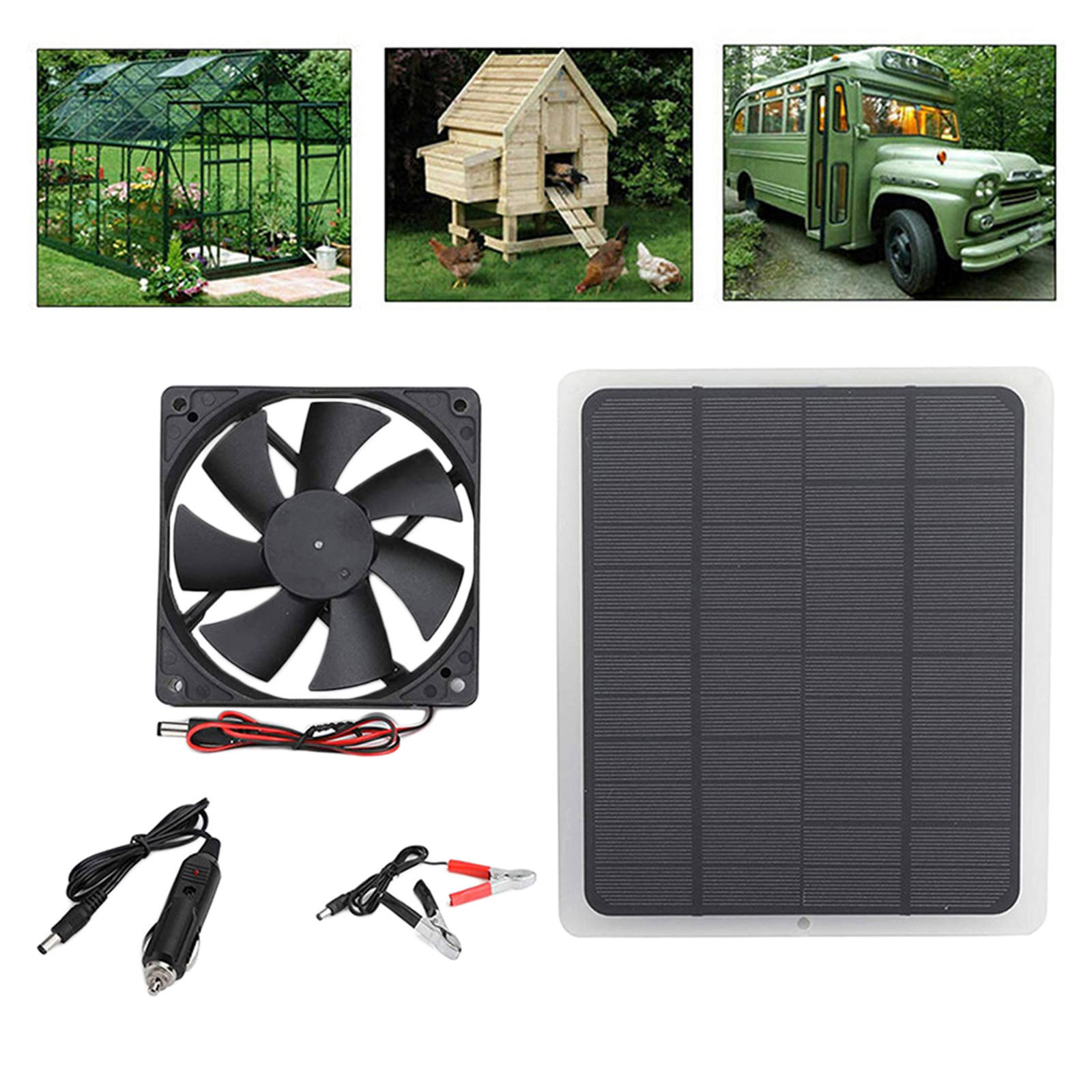 Wentylator zasilany energią słoneczną mini wentylator robić szklarni drób energooszczędny